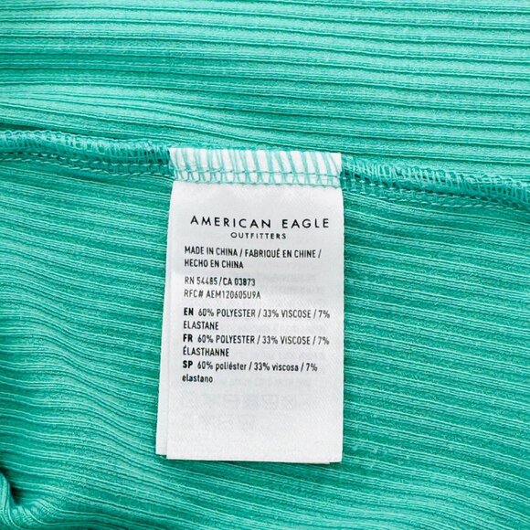 American Eagle -‎ Cute Crop Top - Teal - S - Picture 4 of 4